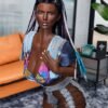 Ana - Ebony Sex Doll with Braids 686