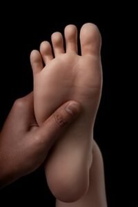 Standing Without Bolts - Capability to stand upright without exposed metal bolts especially crafted for foot fetishism.